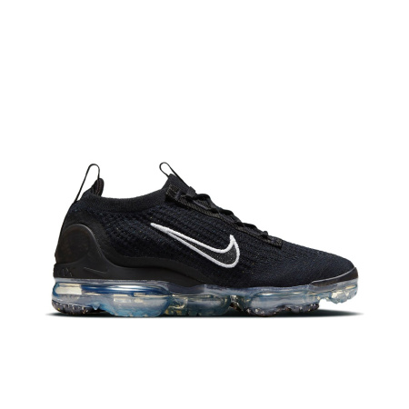 Nike VaporMax Flyknit Low Повседневные беговые кроссовки для женщин черные
