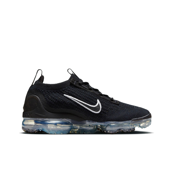 Nike VaporMax Flyknit Low Повседневные беговые кроссовки для женщин черные