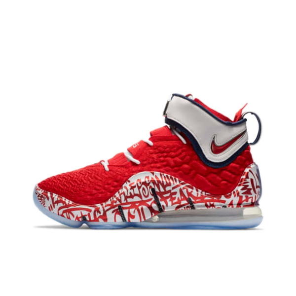 Nike Lebron 17 EP 'Граффити Remix' Граффити Амортизация Противоскользящий Устойчивый к истиранию Верх MID