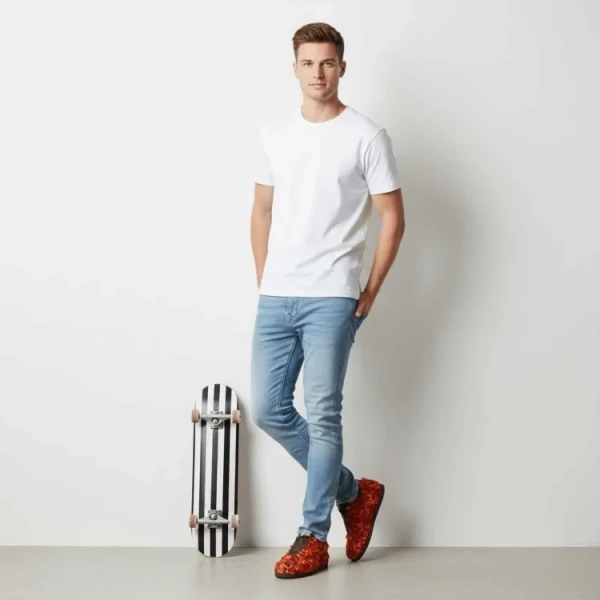 Nike Air Force 1 Классический и Универсальный Низкий Топ Скейтборд Кроссовки Унисекс Красный