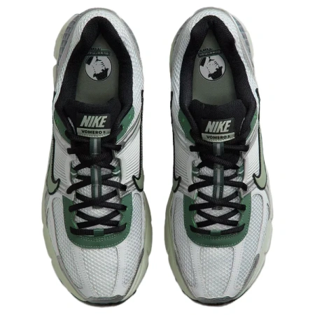 Nike Vomero 5 Амортизация Устойчивый к истиранию Дышащие Низкие Кроссовки для бега Мужские Зеленый Серебристый