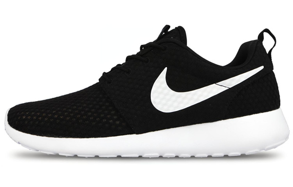 Nike Roshe One Амортизация Противоскользящая Дышащая Низкий Верх ТРЕНИРОВОЧНАЯ БЕГОВАЯ Обувь Мужская Черный Белый