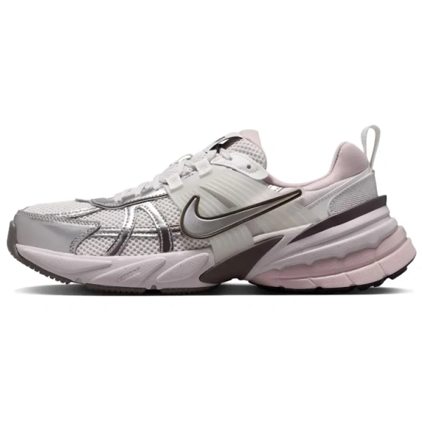 Nike V2K Run Устойчивый к истиранию Низкий Топ Резина Повседневные Беговые Кроссовки Женские Серые