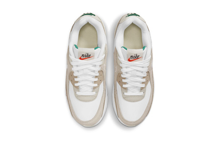 Nike Air Max 90 Low Топ Повседневные Беговые Кроссовки Женские Парусный Белый