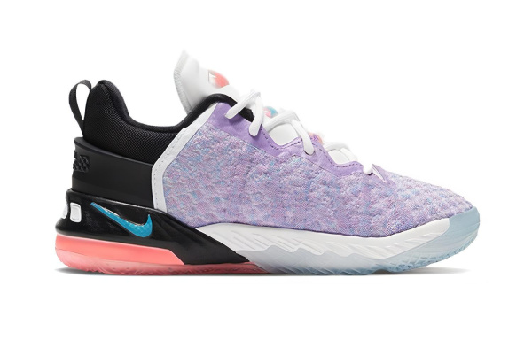 Nike Lebron 18 Удобные противоскользящие амортизирующие устойчивые к истиранию низкие детские баскетбольные кроссовки