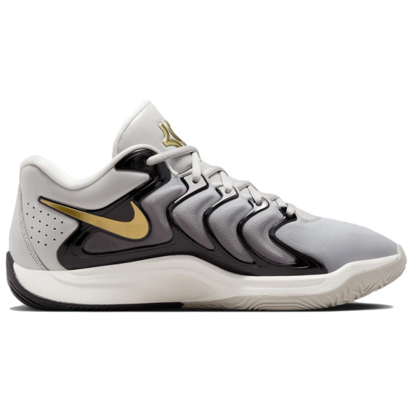 Nike KD 17 Противоскользящие устойчивые к истиранию низкие баскетбольные кроссовки унисекс серый черный