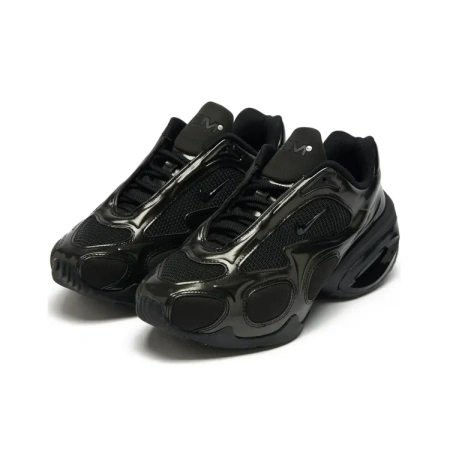 Nike Air Max Muse Abrasion Resistant Низкие Повседневные Кроссовки Женские Черные
