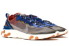 Nike React Element 87 Амортизация Противоскользящие Дышащие Низкие Повседневные Беговые Кроссовки Унисекс Синие