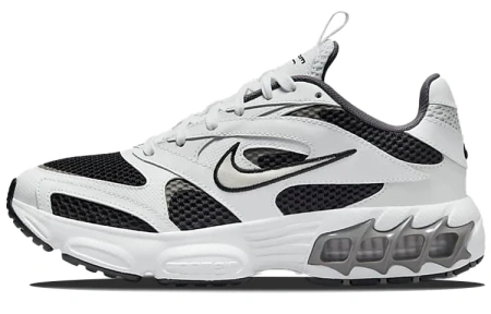 Nike Zoom Air Fire Винтаж Сетчатая ткань Искусственная кожа Низкие кеды для бега Женские Белый Черный