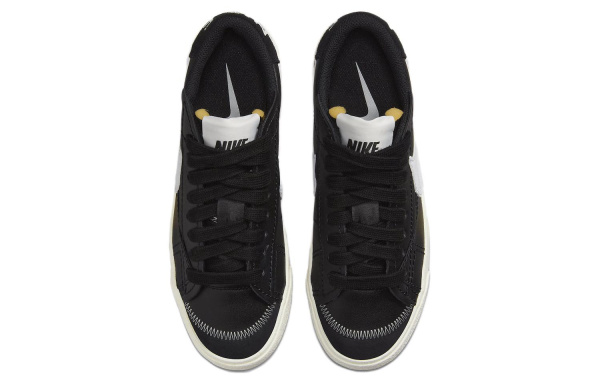 Nike Blazer '77 Jumbo Low Кроссовки для скейтбординга Женские Черно-белые