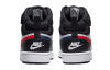 Nike Court Borough MID 2 Синтетическая кожа устойчивая к истиранию баланс поддержка верх детские для скейтбординга