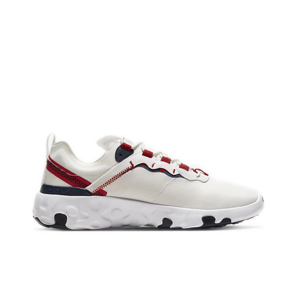 Nike React Element 55 Амортизация Противоскользящие Низкие Повседневные Беговые Кроссовки Женские Белые Черные Красные