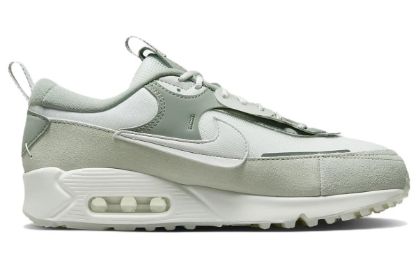 Nike Air Max 90 Futura Устойчивая к истиранию Низкая Повседневная Обувь Женская Зеленая Белая