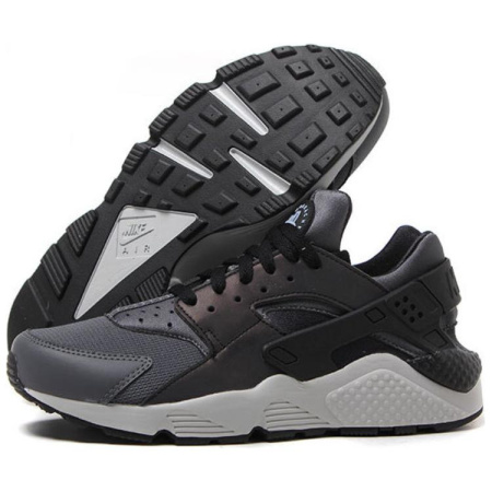Nike Air Huarache противоскользящие устойчивые к истиранию низкие повседневные беговые кроссовки мужские черные серые