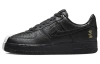 Nike Air Force 1 '07 Prm 'Breakthrough' Hip Hop Low Скейтборд Кроссовки Мужские Черный Белый Золото