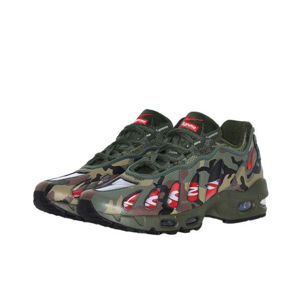Nike Air Max 96 Текстиль Синтетическая кожа Амортизация Износостойкие низкие беговые кроссовки для мужчин