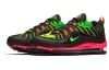 Nike Air Max 98 Синтетическая кожа Низкие кроссовки для бега Мужские Черный Зеленый Красный