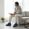 Nike Shox R4 Устойчивые к истиранию Низкие Беговые кроссовки Мужские Фиолетовые