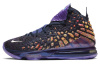 Nike Lebron 17 Амортизация Противоскользящие Высокие Баскетбольные Кроссовки Унисекс Фиолетовые