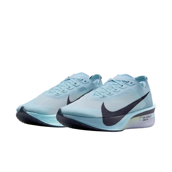 Nike VAPORFLY 4 Ткань Амортизация Низкий Топ Длинный Бег Спринт Гонки Беговые Кроссовки Женские Ледниково-Синий