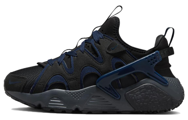 Nike Air Huarache Low Топ Повседневные Беговые Кроссовки Женские Черные Синие