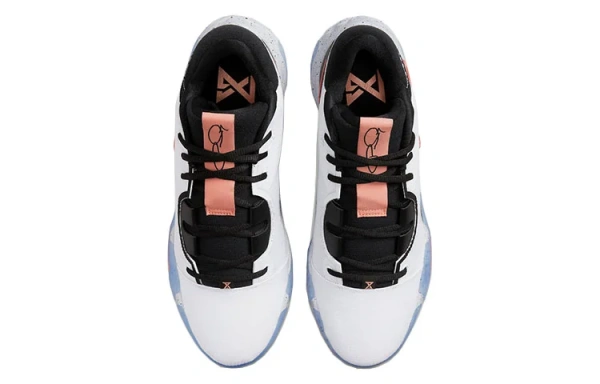 Nike PG 6 EP Павл Джордж Низкие кроссовки для баскетбола React унисекс белая черная азиатская версия