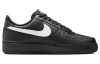 Nike Air Force 1 Кожа Устойчивая к истиранию Низкие Кроссовки для скейтбординга Унисекс Черный Белый