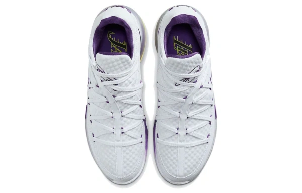 Nike Lebron 17 Low 'Лейкерс Дом' Джеймс 17 Лейкерс Воздушная Подушка Амортизация Противоскользящие Устойчивые к Износу