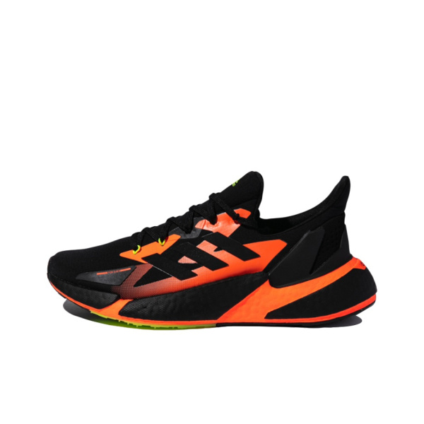 Adidas X9000l4 Ткань Противоскользящая Устойчивая к износу Низкие Кроссовки для бега Унисекс Черный Оранжевый