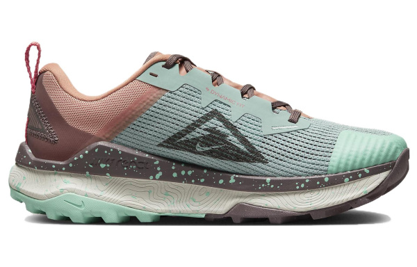 Nike Wildhorse 8 Амортизация Противоскользящие Устойчивые к истиранию Низкие Беговые кроссовки Женские Синие Розовые