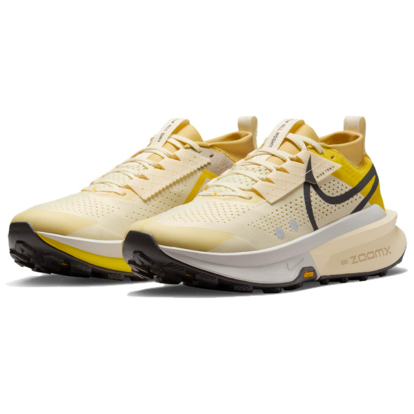 Nike Zegama Trail 2 Устойчивые к истиранию Низкие Повседневные Беговые Кроссовки Мужские Желтые