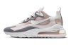 Nike Air Max 270 Устойчивые к истиранию Низкие Повседневные Беговые Кроссовки Женские Серебристо-Розовые