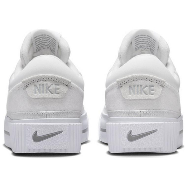 Nike Court Legacy Slip Resistant Abrasion Resistant Низкие Кроссовки для скейтбординга Женские Белые