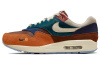 Kasina X Nike Air Max 1 Устойчивые к истиранию низкие повседневные беговые кроссовки унисекс коричневого цвета