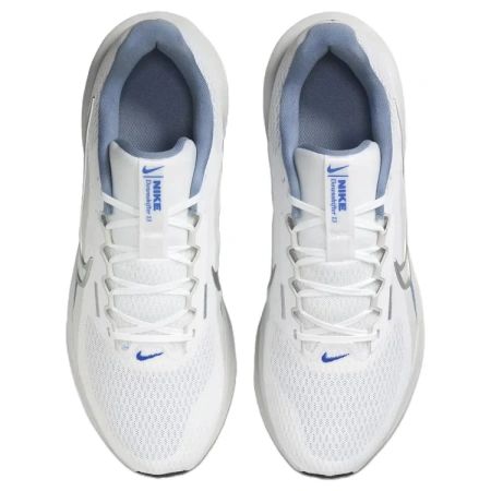 Nike DOWNSHIFTER 13 Комфортный Дышащий Поддерживающий Мягкий Низкий Топ Беговые кроссовки Мужские Белый Серый