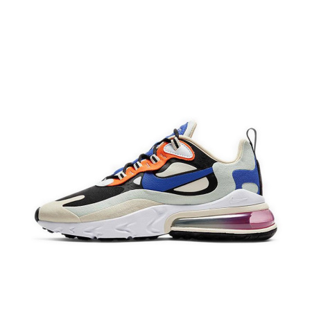 Nike Air Max 270 Винтаж Низкие Кроссовки с воздушной подушкой для бега Повседневные Женские Черные Синие