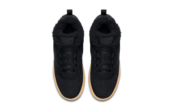 Nike Court Borough MID WNTR Синтетическая кожа противоскользящая устойчивая к истиранию термический верх