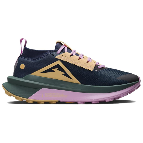 Nike Zegama 2 противоскользящие устойчивые к истиранию низкие беговые кроссовки для женщин глубокий морской синий