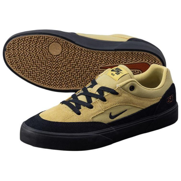 Nike SB MALOR противоскользящие устойчивые к истиранию низкие кеды для скейтбординга мужские матовый золотой