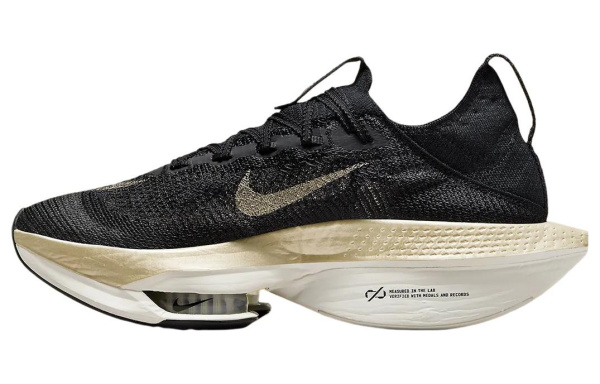 Nike Air Zoom Alphafly Next% 2 Беговые кроссовки Низкий Топ Черный/Золото Мужской