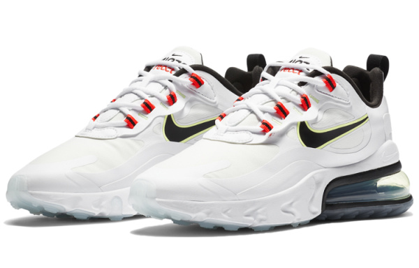 Nike Air Max 270 Винтаж Ткань Низкие Кроссовки с воздушной подушкой для бега Повседневные Женские Белые Черные Красные