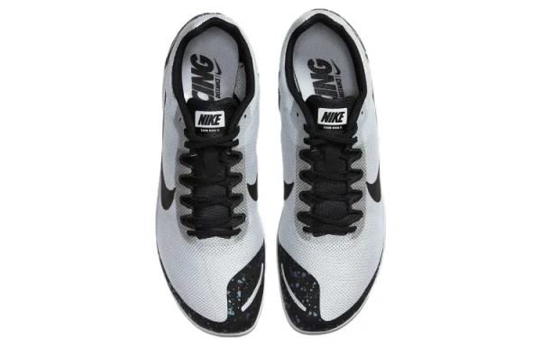 Nike Zoom Rival D 10 Легкая атлетика Низкие Кроссовки для Бега Унисекс Серый Черный
