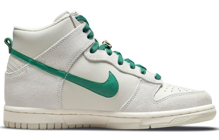 NIKE Dunk SE 'First Use' Золото Тон Замок Кожа Мраморный Устойчивый к Износу Дышащий Высокий Топ Детские Скейтбординги