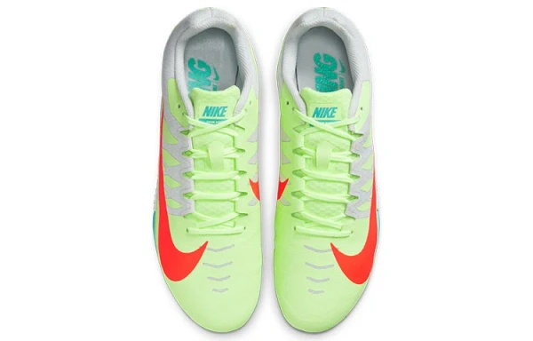 Nike Zoom Rival Low Топ Zoom Спринт Беговые кроссовки Унисекс Зеленый оранжевый