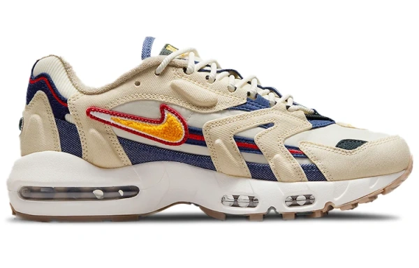 Nike Air Max 96 Low Топ Амортизирующая Обувь для Беговых Тренировок Унисекс Экрю