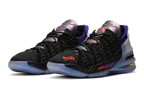 Nike Lebron 18 The Chosen 2 Mbappé Готовый к игре Противоскользящий Амортизация Устойчивый к истиранию Низкий верх