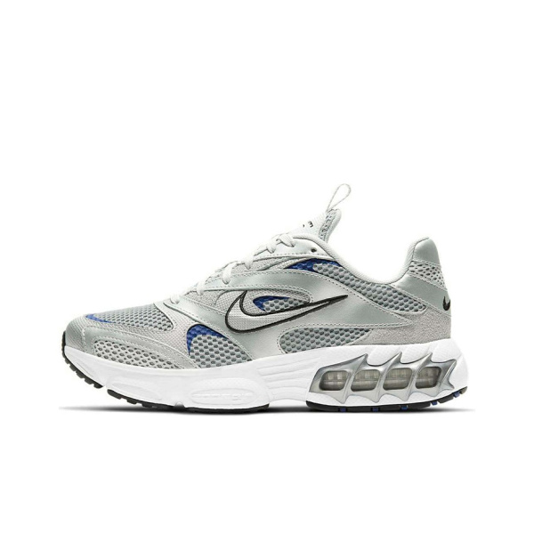 Nike Zoom Air Fire Удобно и модно Амортизация Противоскользящие Низкие Беговые кроссовки Женские Белые Серебряные