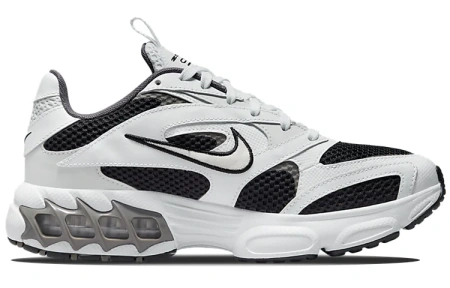 Nike Zoom Air Fire Винтаж Сетчатая ткань Искусственная кожа Низкие кеды для бега Женские Белый Черный