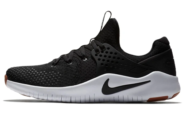 Nike Free TR V8 Нескользящие Легкие Низкие Кроссовки для Тренировок Мужские Черно-Белые