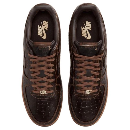 Nike Air Force 1 Low Топ Скейтборд Кроссовки Мужские Коричневые Черные